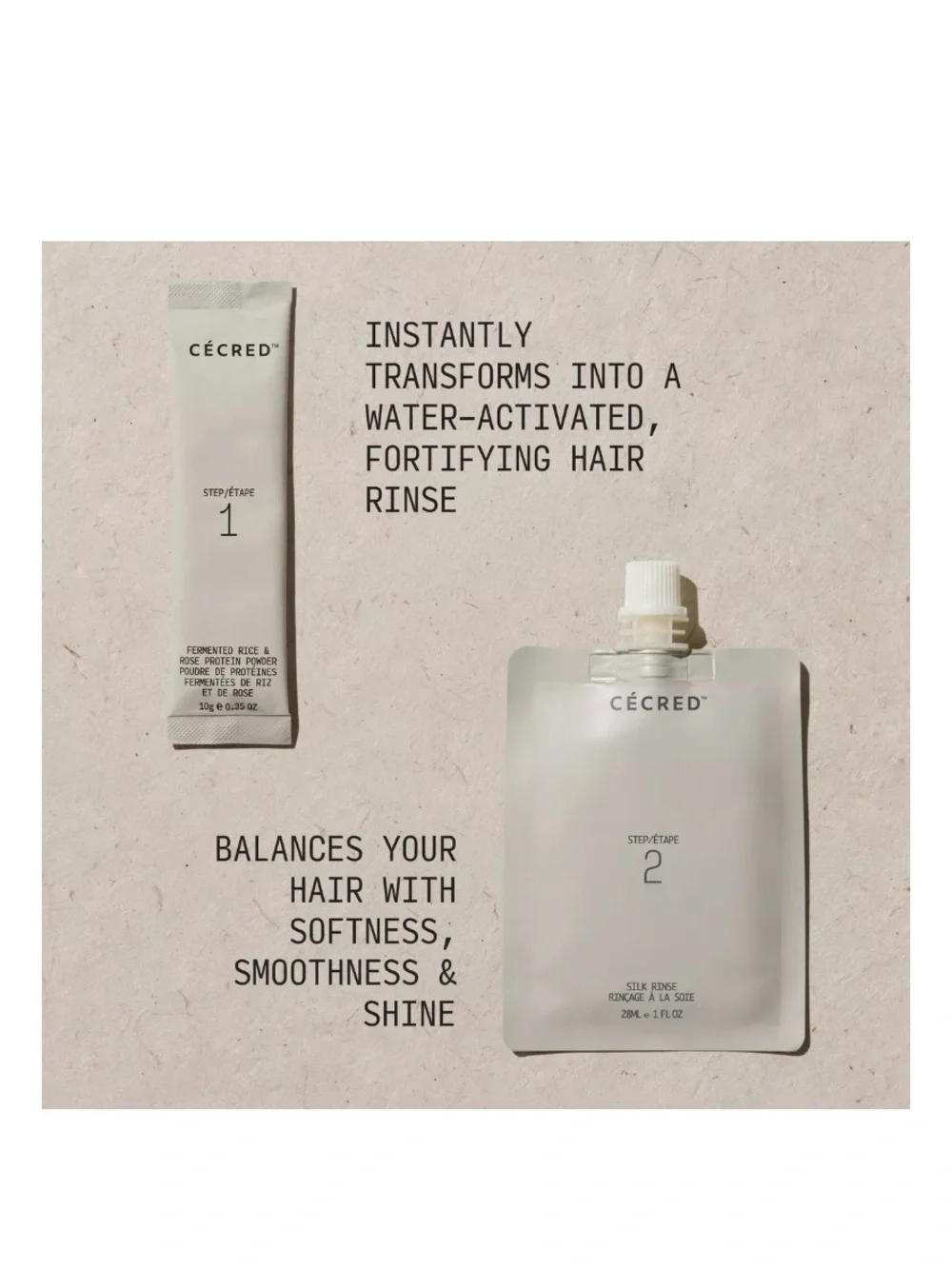 Cécred Nourishing Hair Oil& Fermented Rice & Rose Protein Treatments (2 Boxes)🔥